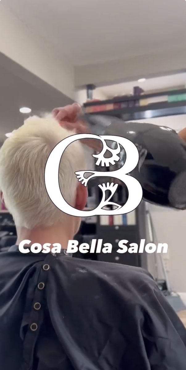 Platinum blonde transformation at Cosa Bella Salon