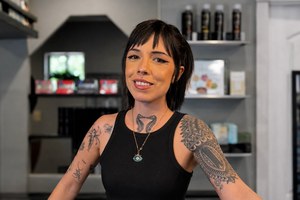 Krystal, receptionist and stylist at Cosa Bella Salon